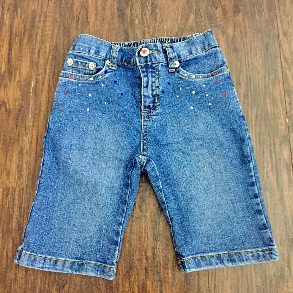 Denim Long Shorts (Capri)
